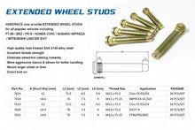 Load image into Gallery viewer, Hard Race Extended Wheel Studs - All Honda