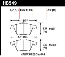 Load image into Gallery viewer, Hawk Performance Hp+ Front Brake Pads - MS3 Gen 1/2