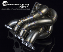 Load image into Gallery viewer, SpeedFactory Stainless Turbo Manifold - Forward Facing B Series