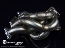Load image into Gallery viewer, SpeedFactory Stainless Turbo Manifold - Forward Facing B Series