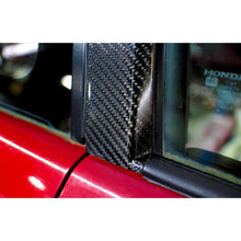 Load image into Gallery viewer, Blast Carbon Carbon Fibre B Pillar Trim Set - EK 2/3dr