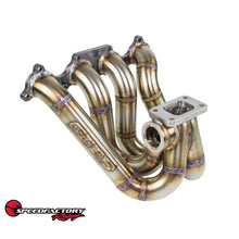 Load image into Gallery viewer, SpeedFactory Top Mount Stainless Turbo Manifold - D Series