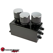 Load image into Gallery viewer, SpeedFactory 3 Filter Oil Catch Can - Black Edition