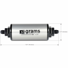 Load image into Gallery viewer, Grams Performance Fuel Filter - 100 Micron w/ -8 AN