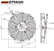 Load image into Gallery viewer, EPMAN Slim Electric Radiator Fan - 10"