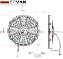 Load image into Gallery viewer, EPMAN Slim Electric Radiator Fan - 14"