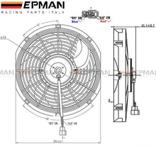 Load image into Gallery viewer, EPMAN Slim Electric Radiator Fan - 12"